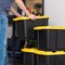 IRIS USA 11.5Gal/46Qt Heavy-Duty Stackable Plastic Holiday Storage Bin Tote Container with Quick Snap Lid - 4 Pack